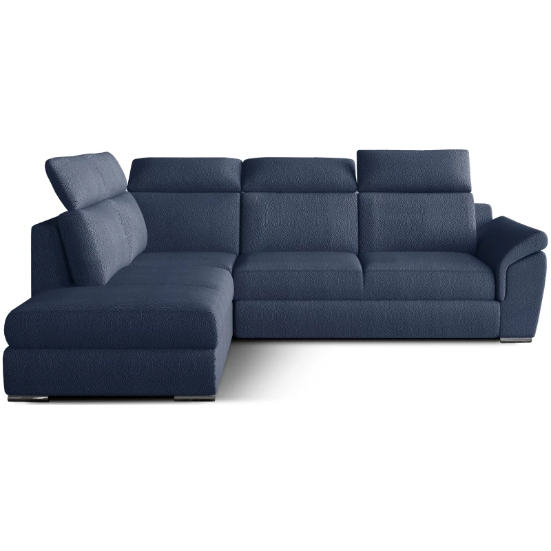 Eckschlafsofa ANOUK – dunkelblau, linke Ecke