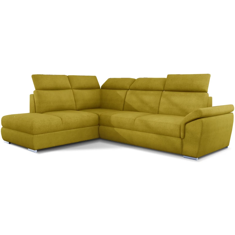 Eckschlafsofa ANOUK - gelb, linke Ecke