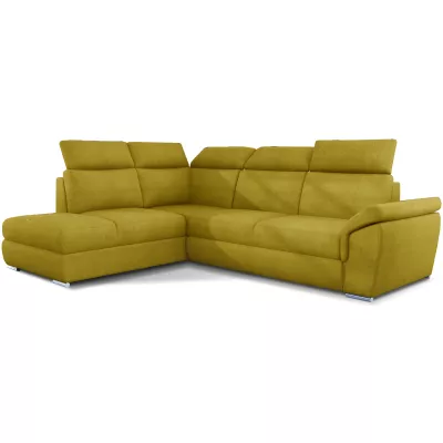 Eckschlafsofa ANOUK - gelb, linke Ecke