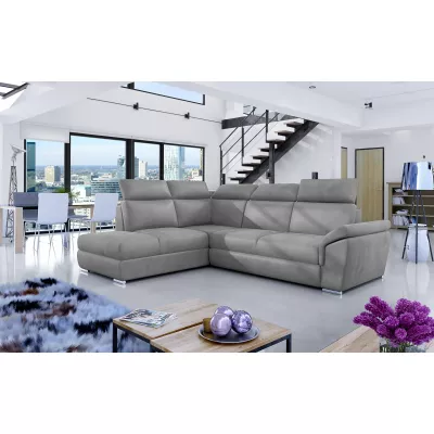 Eckschlafsofa ANOUK - grau 1, linke Ecke