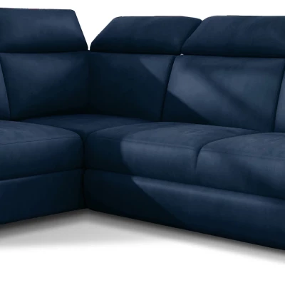 Eckschlafsofa ANOUK - blau, linke Ecke