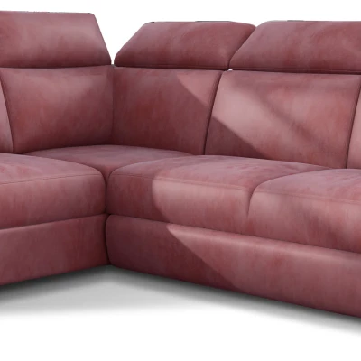 Eckschlafsofa ANOUK - rosa, linke Ecke