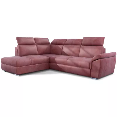 Eckschlafsofa ANOUK - rosa, linke Ecke