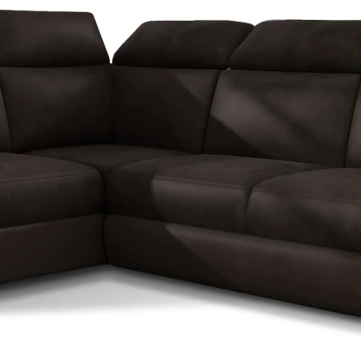 Eckschlafsofa ANOUK – dunkelbraun, linke Ecke