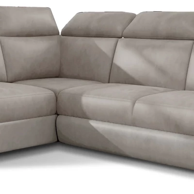 Eckschlafsofa ANOUK – hellbraun, linke Ecke
