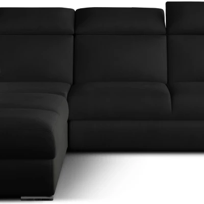 Eckschlafsofa ANOUK - schwarz, linke Ecke
