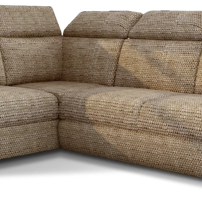 Eckschlafsofa ANOUK – dunkelbeige, linke Ecke