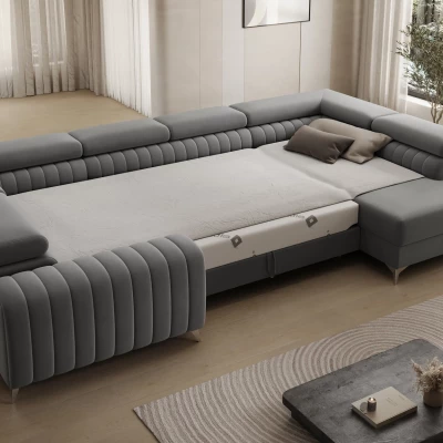Große Sofagarnitur für U VESPERA – Anthrazit, echtes Design
