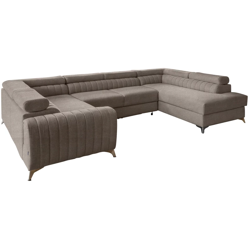 Große Sofagarnitur für U VESPERA - beige, echtes Design