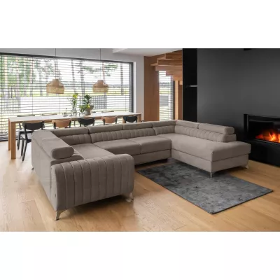 Große Sofagarnitur für U VESPERA - beige, echtes Design