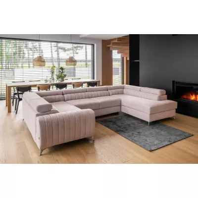 Große Sofagarnitur für U VESPERA – hellrosa, echtes Design