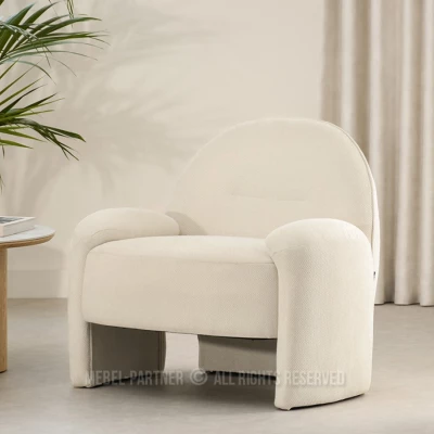 Polstersessel HUGITO – Creme