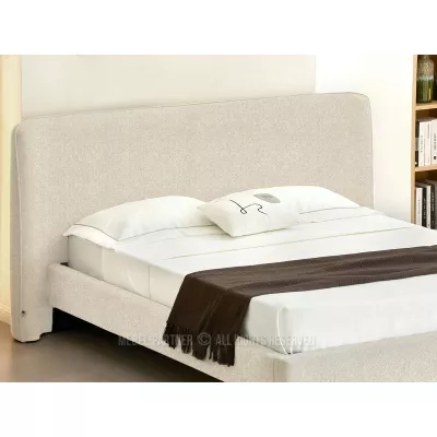 Gepolstertes Doppelbett 140x200 JANINE - beige