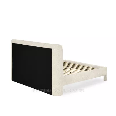 Gepolstertes Doppelbett 140x200 JANINE - beige