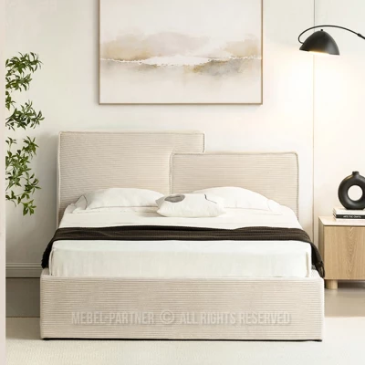 Doppelbett 140x200 EIRWYN - Creme