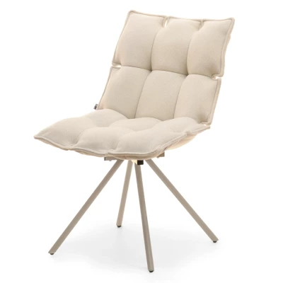 CALIDO Design-Drehstuhl – Creme/Beige