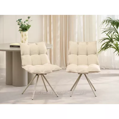CALIDO Design-Drehstuhl – Creme/Beige