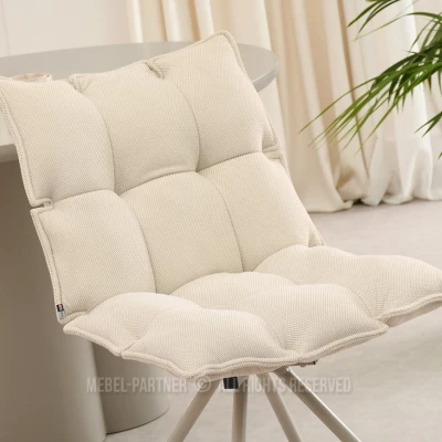 CALIDO Design-Drehstuhl – Creme/Beige