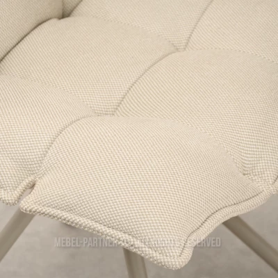 CALIDO Design-Drehstuhl – Creme/Beige