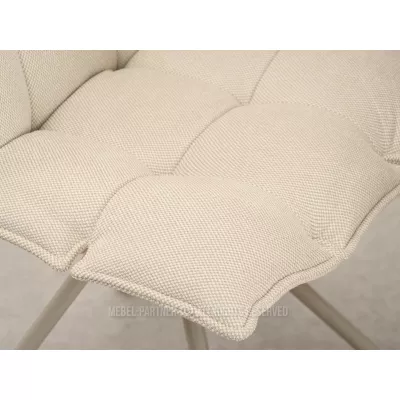CALIDO Design-Drehstuhl – Creme/Beige