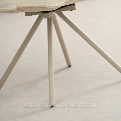 CALIDO Design-Drehstuhl – Creme/Beige