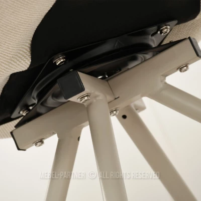 CALIDO Design-Drehstuhl – Creme/Beige