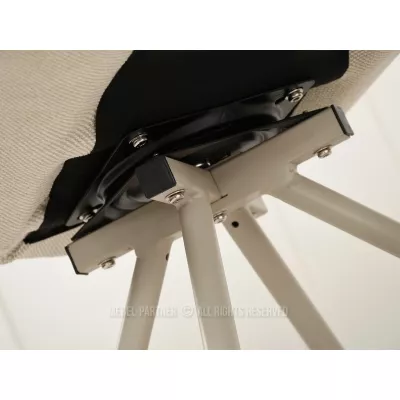 CALIDO Design-Drehstuhl – Creme/Beige