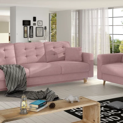 3+1 SASHA Sofa-Set – Hellrosa