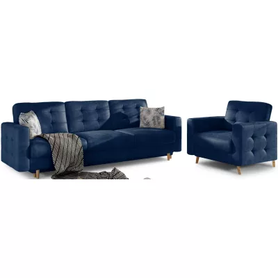 3+1 SASHA Sofagarnitur – Marineblau