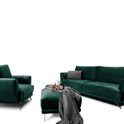 Wohnzimmer-Sofagarnitur ZARIN – Dunkelgrün