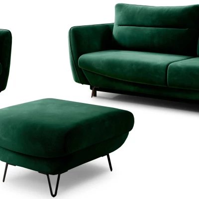 Wohnzimmer-Sofagarnitur AISLIN – Dunkelgrün