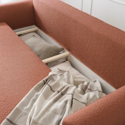 Sofa mit Stauraum FIORELLA 1 - Ziegelstein