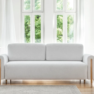 Sofa mit Stauraum FIORELLA 1 - hellgrau
