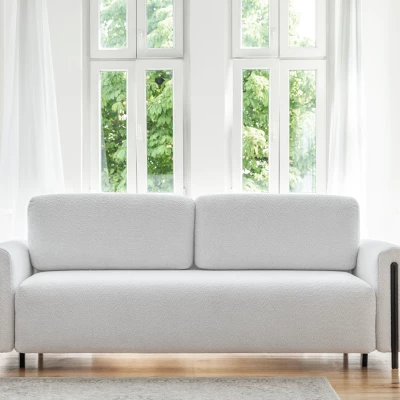 Sofa mit Stauraum FIORELLA 2 - hellgrau