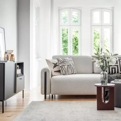 Sofa mit Stauraum FIORELLA 2 - weiß 2