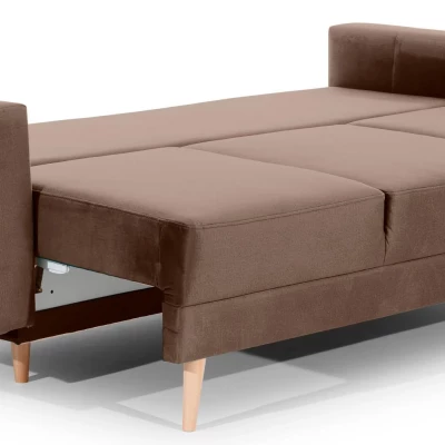 Dreisitzer-Sofa SASHA – bordeauxrot