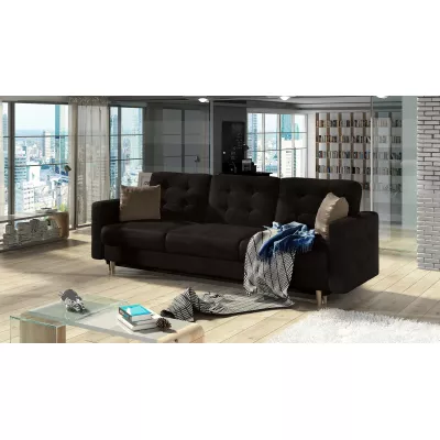Dreisitzer-Sofa SASHA – dunkelbraun / hellbraun