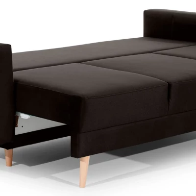 Dreisitzer-Sofa SASHA – dunkelbraun / hellbraun
