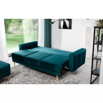 Dreisitzer-Sofa SASHA – Dunkelgrün