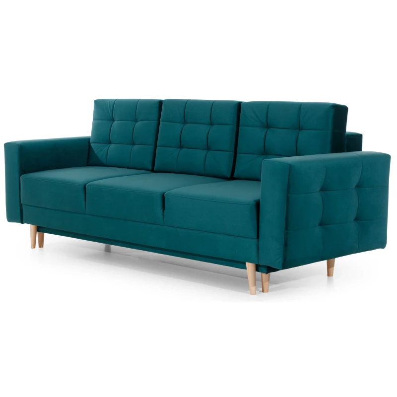 Dreisitzer-Sofa SASHA – Dunkelgrün