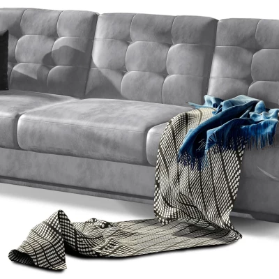 Dreisitzer-Sofa SASHA – Hellgrau/Anthrazit