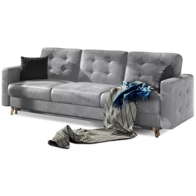 Dreisitzer-Sofa SASHA – Hellgrau/Anthrazit