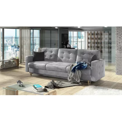 Dreisitzer-Sofa SASHA – Hellgrau/Anthrazit