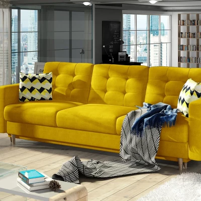 Dreisitzer-Sofa SASHA - gelb