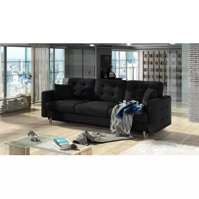 Dreisitzer-Sofa SASHA - schwarz