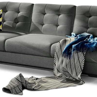 Dreisitzer-Sofa SASHA - grau