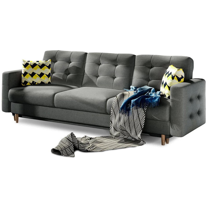 Dreisitzer-Sofa SASHA - grau