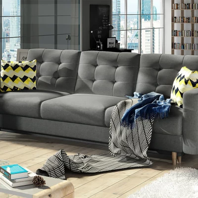 Dreisitzer-Sofa SASHA - grau