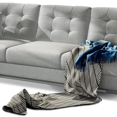 Dreisitzer-Sofa SASHA – hellgrau