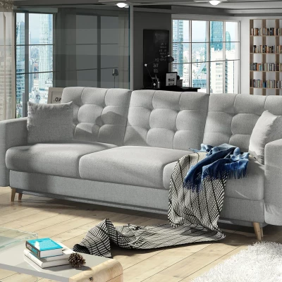 Dreisitzer-Sofa SASHA – hellgrau